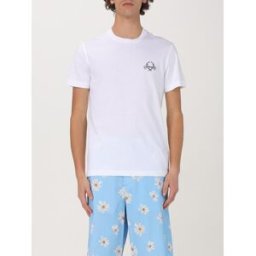 Moschino T-shirt in cotone con logo Bianco Taglia S
