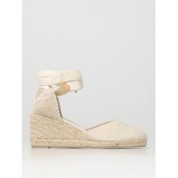 Castañer Espadrillas Carina in canvas Avorio Taglia 41