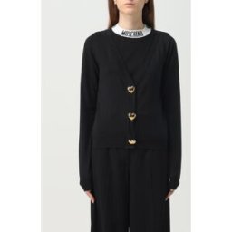 Moschino Cardigan in cotone Nero Taglia 42