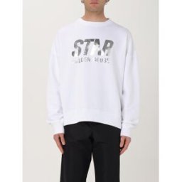 Golden Goose Felpa a girocollo con maxi logo Bianco Taglia M