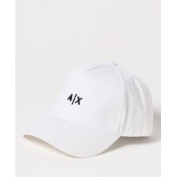 Armani Cappello in cotone con logo Bianco Taglia OS