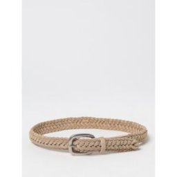 Golden Goose Cintura in camoscio intrecciato Sabbia Taglia 80