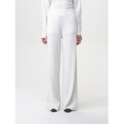 Max Mara Pantalone in lana vergine Bianco Taglia XS