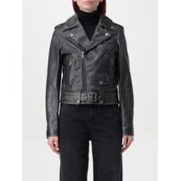 Golden Goose Giacca biker di pelle Nero Taglia 40
