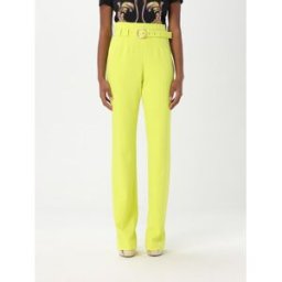 Just Cavalli Pantalone in crêpe Verde Acido Taglia 40
