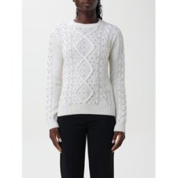 Max Mara Maglione in in maglia di lana Panna Taglia M