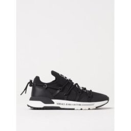 Versace Jeans Couture Sneakers in mesh e pelle sintetica Nero Taglia 43