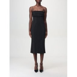 Philosophy Abito in jersey crêpe fluido con strass Nero Taglia S