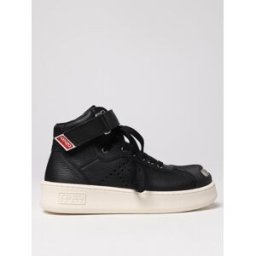 Kenzo Sneakers Hoops in pelle martellata Nero Taglia 41