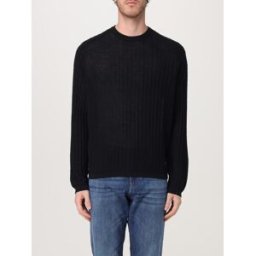 Emporio Armani Pullover in lana vergine e seta Blue Taglia M