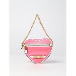 Moschino Borsa Heart in nylon Fuxia Taglia OS