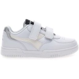Sneakers Bianche con Logo Argento e Strappi DIADORA RAPTOR LOW SPOTTED PS 28