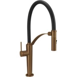 Deante MISCELATORE LAVELLO LOGAN BRONZO BOCCA ALTA FLESSIBILE CARTUCCIA Ø 25 mm