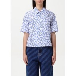 Marni Camicia in cotone con stampa floreale Blue Taglia 40