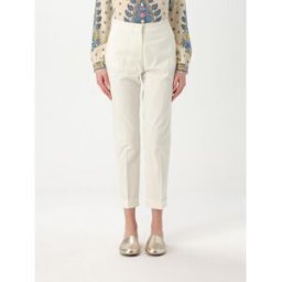 Etro Pantalone classico in cotone stretch Bianco Taglia 44