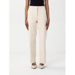 Jil Sander Pantalone in cotone Bianco Taglia 34