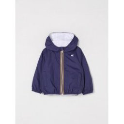 K-Way Giacca a vento con cappuccio Blue Taglia 10
