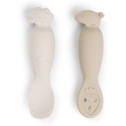 done bydeer Set 2 Cucchiai Apprendimento Done By Deer Tiny Farm Sabbia