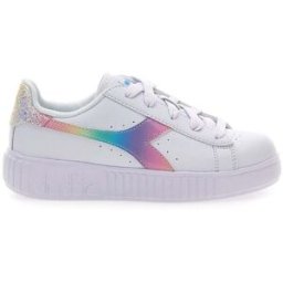 Sneakers Bianche con Logo Arcobaleno DIADORA GAME STEP BLOOM PS 33