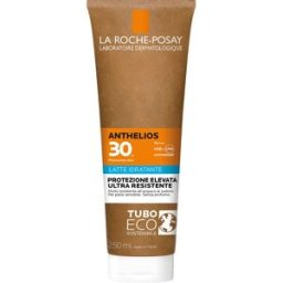 LA ROCHE POSAY-PHAS (L'Oreal) Anthelios Latte Solare Idratante SPF30 Paper - Protezione solare resistente all'acqua per viso e corpo - 250 ml