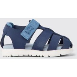 Camper Sandalo Oruga in pelle e poliestere riciclato Blue Taglia 21