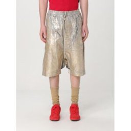 Rick Owens Drkshdw Pantaloncino Drkshdw in denim laminato Oro Taglia S