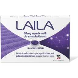 A.MENARINI IND.FARM.RIUN.Srl Laila - Contro ansia lieve e disturbi del sonno - 14 Capsule Molli