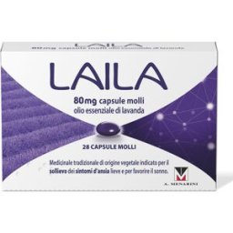A.MENARINI IND.FARM.RIUN.Srl Laila - Contro ansia lieve e disturbi del sonno - 28 Capsule Molli