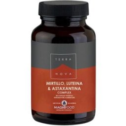 FORLIVE Srl Mirtillo, Luteina e Astaxantina Complex Sinergia per gli occhi - Terranova - 50 capsule vegetali - Integratore alimentare utile per il normale mantenimento della capacità visiva