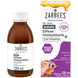 Zarbee's Difese Immunitarie Sciroppo per Adulti Con Vitamina D 120 ml
