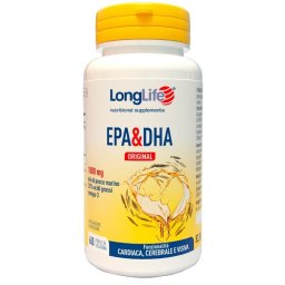 Longlife Epa e DHA Original 1000 mg integratore per il controllo del colesterolo 60 perle