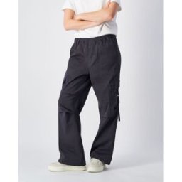 Champion Pantaloni Parachute Cargo Con Tasconi Nero Donna M