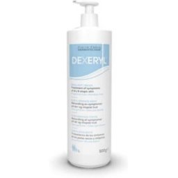 PIERRE FABRE ITALIA SpA Dexeryl Crema - Crema emolliente per pelle secca e atopica - 500 g - Flacone con dispenser