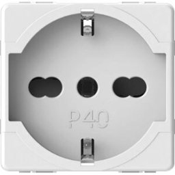 Tecnomat PRESA UNIVERSALE 4BOX 2P+T 16A COMPATIBILE GEWISS SYSTEM 4B.G20.P40
