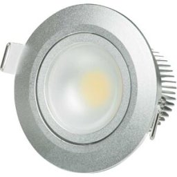 Tecnomat FARETTO DA INCASSO LED VIVIDA SIGMA SILVER 8W FINO 560lm CCT ORIENTABILE FORO Ø75mm
