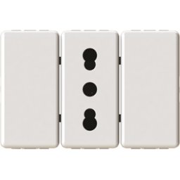 4box PRESA 10-16 A CON 2 TAPPI COMPATIBILE GEWISS SYSTEM 4B.G20.BT