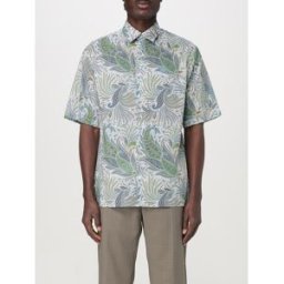Etro Camicia in cotone con stampa Paisley Verde Taglia S