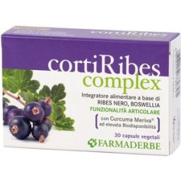 FARMADERBE Corti Ribes Complex 30 Capsule - Integratore Articolare e Difese Immunitarie