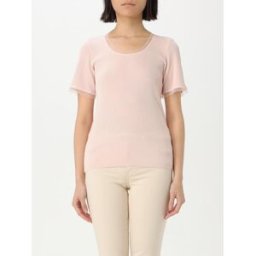 Liujo T-shirt basic in tulle Rosa Taglia S