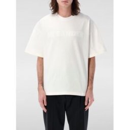 Jil Sander T-shirt in cotone con logo Bianco Taglia S