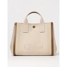 Chloé Borsa Chloè in canvas con logo jacquard Beige Taglia OS