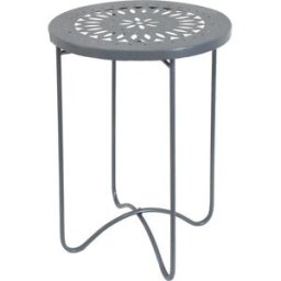 altri brand Tavolino portavaso in ferro 38 cm antracite