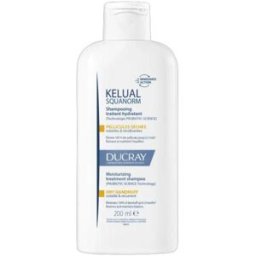 DUCRAY (Pierre Fabre It. SpA) Ducray Kelual Squanorm Shampoo Trattante Idratante - Shampoo anti-forfora secca - 200 ml