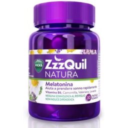Vicks ZzzQuil Natura - integratore per prendere sonno - 30 pastiglie gommose