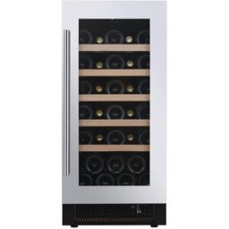 Dunavox Cantina monotemperatura con cornice porta e maniglia inox - classe F, 32 bottiglie - DAUF-32.83SS