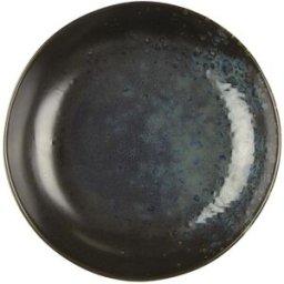 Coppa rotonda color nero con puntini blu Le Coq Phobos, diam. 28cm, 6 pezzi