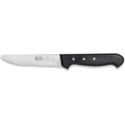Coltello lama seghettata a punta tonda, lama 13cm, linea Steak di Sanelli