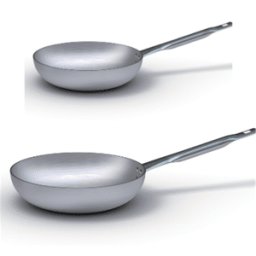 Ballarini - Bis di padelle in alluminio svasate alte, diam. 24 e 28cm