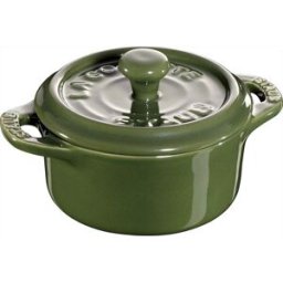 Staub Mini Cocotte tonda, colore verde, diam. 10cm