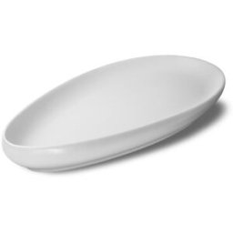 Vassoio goccia bianco in porcellana Le Coq Ninfa, cm 32,5x18